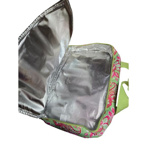 Green and pink picnic bag - Picture 7 of 9